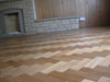 mahogany block floor