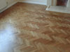 American Oak block herringbone pattered floor